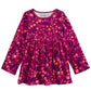 Túnica infantil de algodão com estampa floral First Impressions para meninas, tamanho 3T, roxa