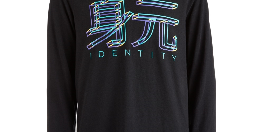 Camiseta com capuz e estampa gráfica Ideology Big Boy's, preta, tamanho médio