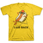 Camiseta Laid Back para meninos da Jem, amarela, tamanho 4