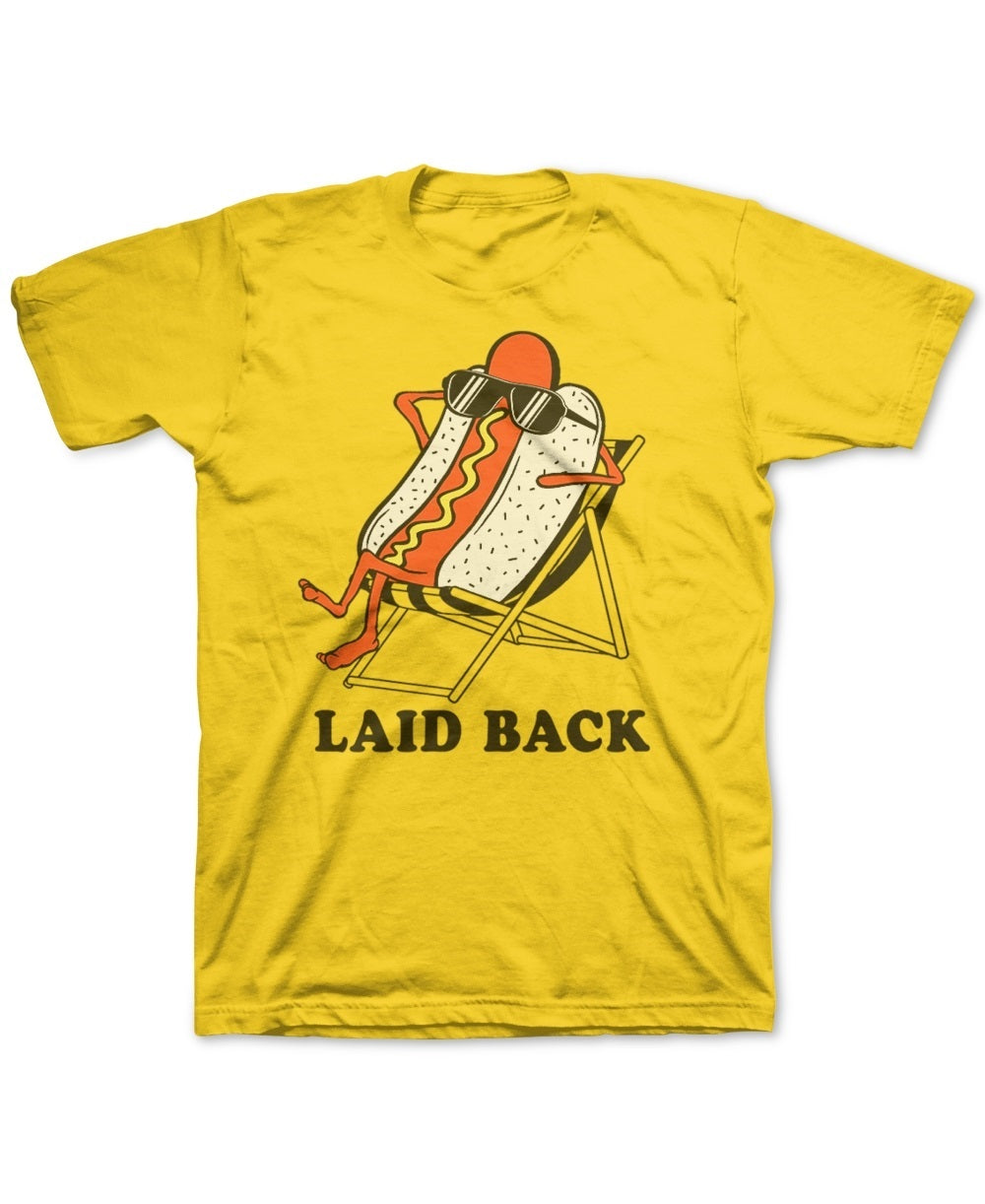 Camiseta Laid Back para meninos da Jem, amarela, tamanho 4