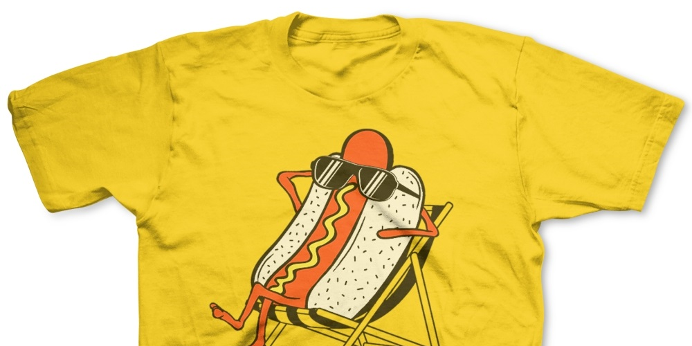 Camiseta Laid Back para meninos da Jem, amarela, tamanho 4