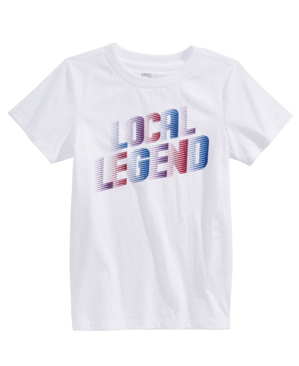 Camiseta infantil Epic Threads Little Boy's Legend, branca, tamanho 6