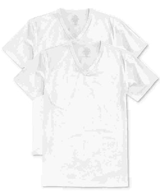 Calvin Klein Masculino Big And Tall Cotton Classics Gola V Branco Tamanho 15,5