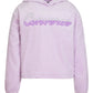 Moletom com capuz Converse Big Girl's Split-Logo Velour Fleece Roxo Tamanho Médio