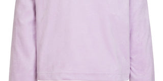 Moletom com capuz Converse Big Girl's Split-Logo Velour Fleece Roxo Tamanho Médio