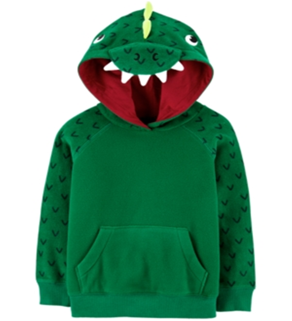 Carter's Toddler Boy's Fleece Dragon Hoodie Verde Tamanho 5T