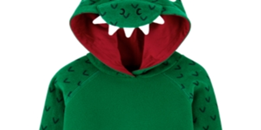 Carter's Toddler Boy's Fleece Dragon Hoodie Verde Tamanho 5T