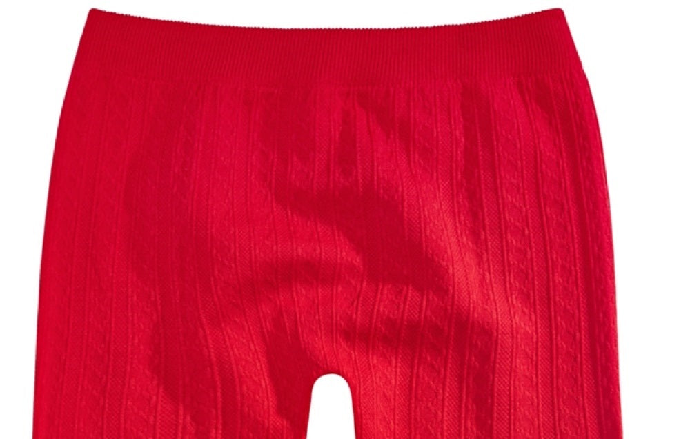 Leggings de malha trançada Epic Threads Big Girl's, tamanho X-Large, vermelha