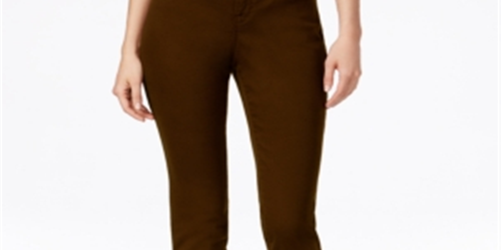 Jeans skinny com controle de barriga feminino Style &amp; Co, marrom, tamanho 5