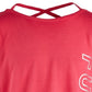 Camiseta estampada com alças e costas da Ideology Big Girl, rosa, tamanho grande