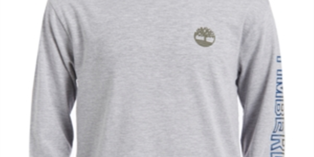 Camiseta Timberland Big Boy's Bill Logo Cinza Tamanho GG