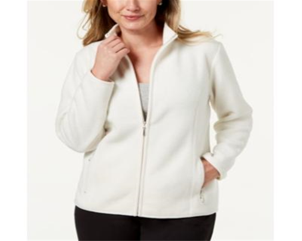 Jaqueta de lã Karen Scott Zeroproof feminina tamanho casca de ovo pequeno P