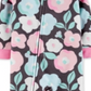 Pijama Carter's Baby Girl Floral Fleece com Pés Cinza Tamanho 18MOS