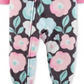 Pijama Carter's Baby Girl Floral Fleece com Pés Cinza Tamanho 18MOS