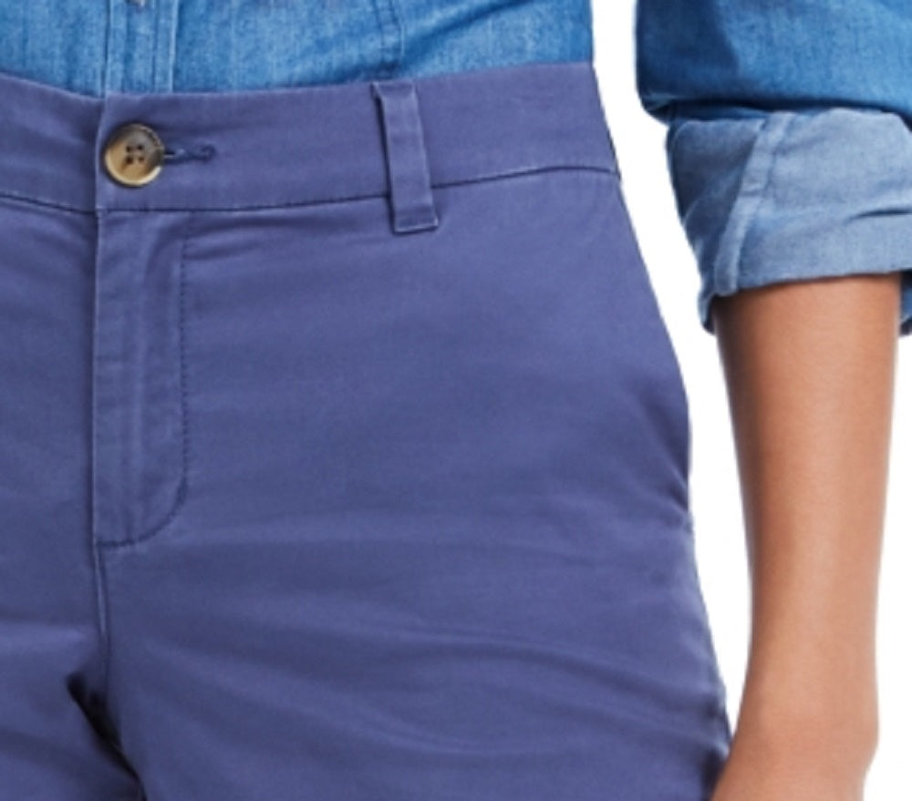 Estilo &amp; CoShorts Chino Feminino Azul Tamanho 8
