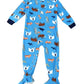 Pijama Carter's Infantil para Menino, 1 peça, estampa animal, fleece, azul, tamanho 5T