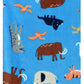 Pijama Carter's Infantil para Menino, 1 peça, estampa animal, fleece, azul, tamanho 5T