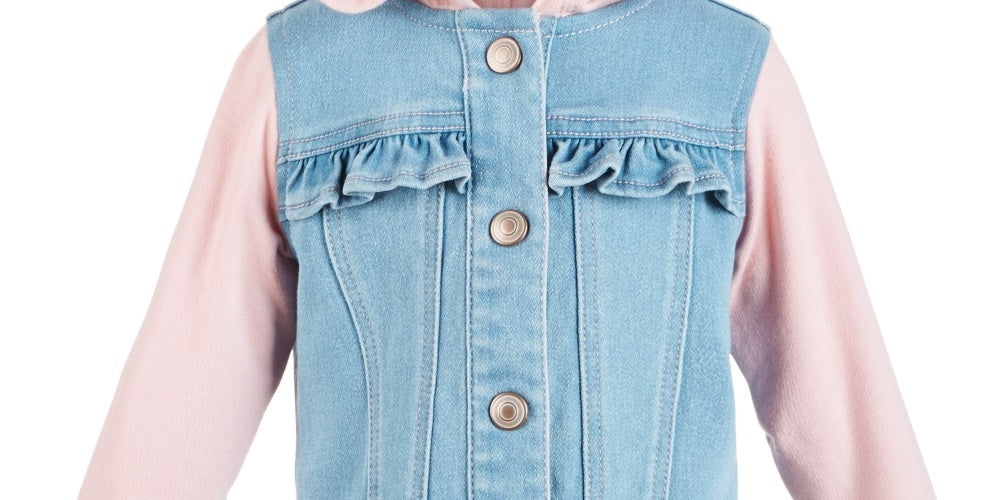 Jaqueta jeans com capuz para bebê First Impressions, azul, tamanho 3-6 meses