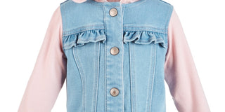 Jaqueta jeans com capuz para bebê First Impressions, azul, tamanho 3-6 meses