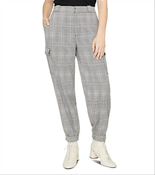 Calça Cargo Casual Sanctuary Feminina Commander Houndstooth Preta - Branca Tamanho 26