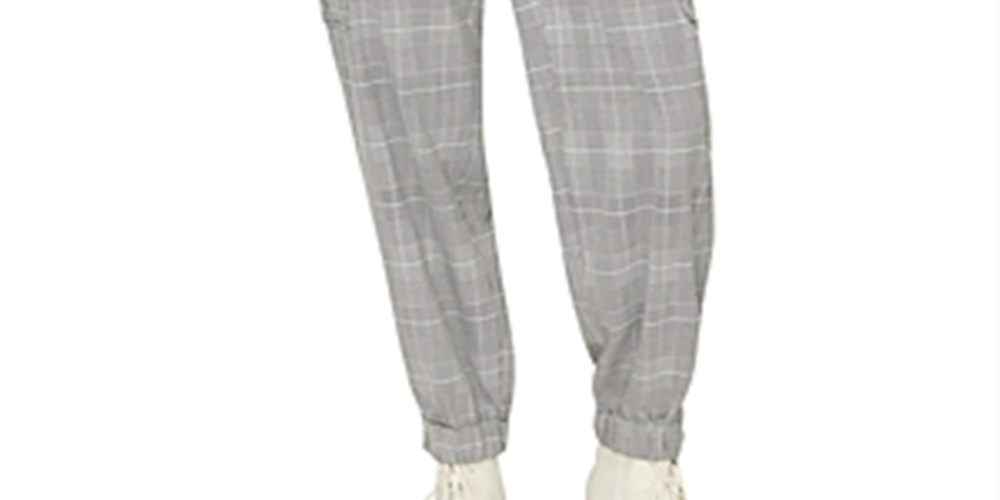 Calça Cargo Casual Sanctuary Feminina Commander Houndstooth Preta - Branca Tamanho 26