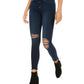Calça jeans skinny azul mesclada feminina Hudson, tamanho 26