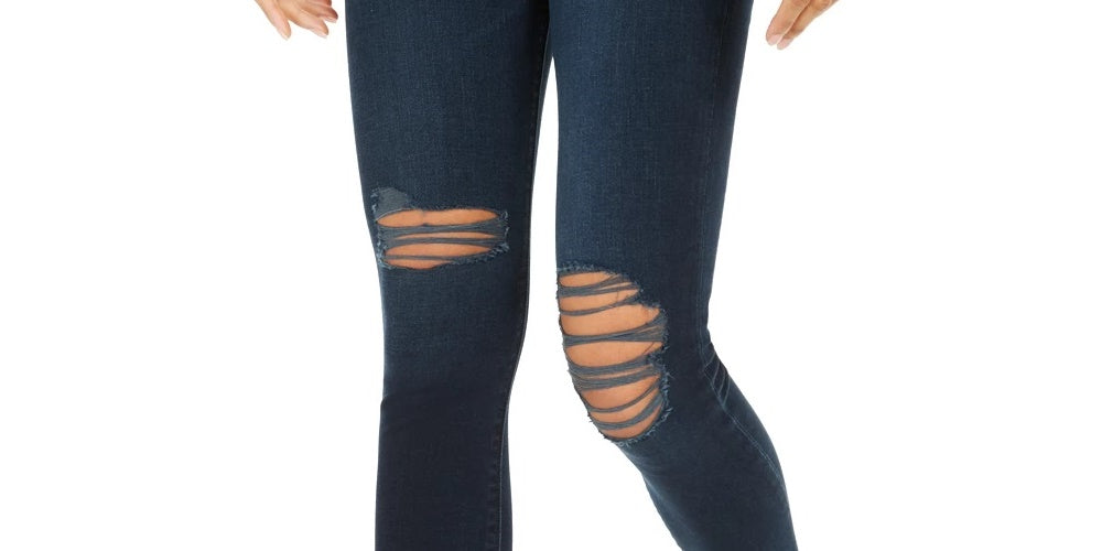 Calça jeans skinny azul mesclada feminina Hudson, tamanho 26