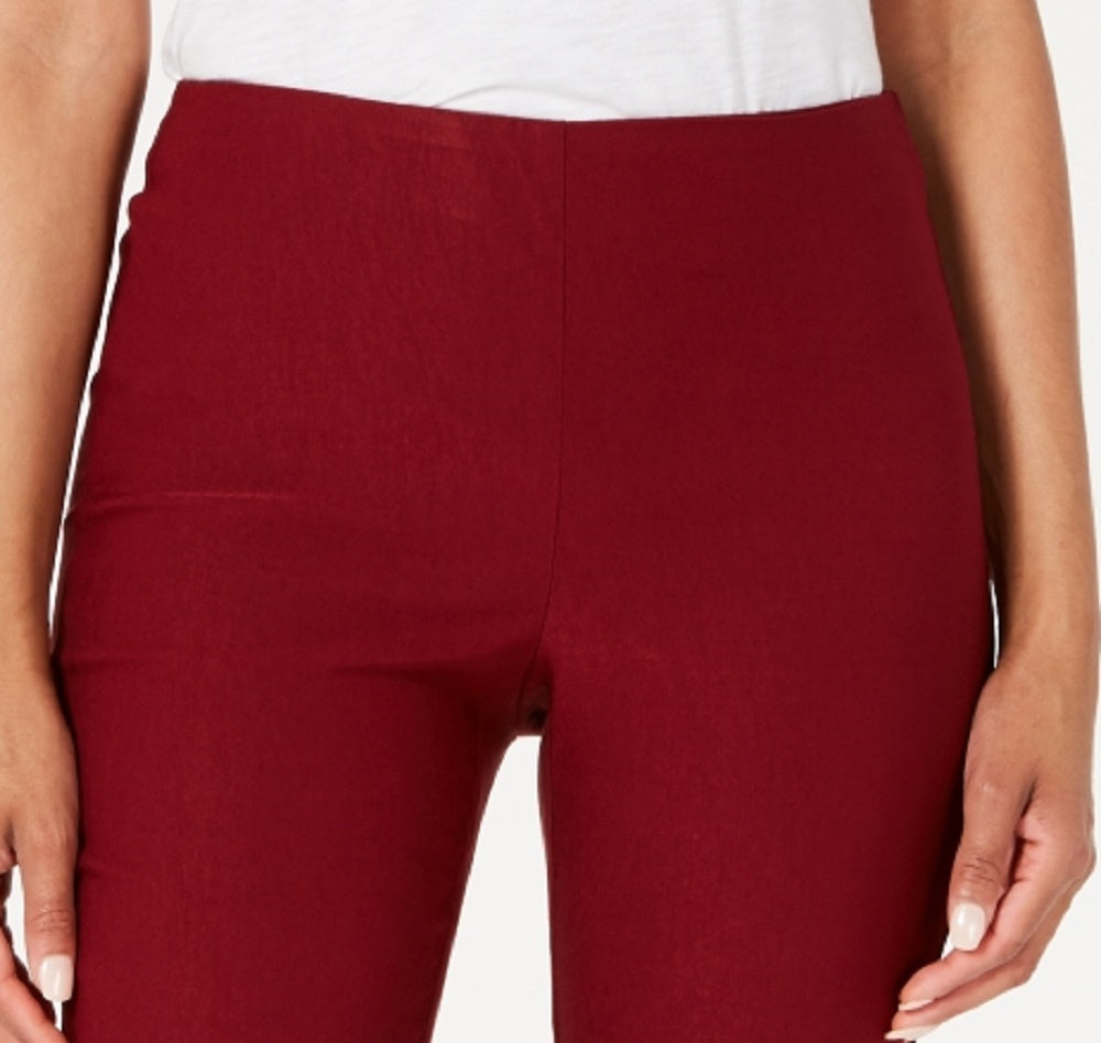 Calça skinny Chelsea Tummy Control feminina Charter Club, tamanho 16, vinho