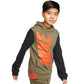Moletom com capuz Nike Big Boy's Core Amplify Rustcopper tamanho pequeno