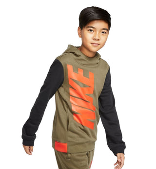 Moletom com capuz Nike Big Boy's Core Amplify Rustcopper tamanho pequeno