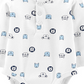 Body Henley de algodão com estampa de personagem Carter's Baby Boy, branco, tamanho 9MOS