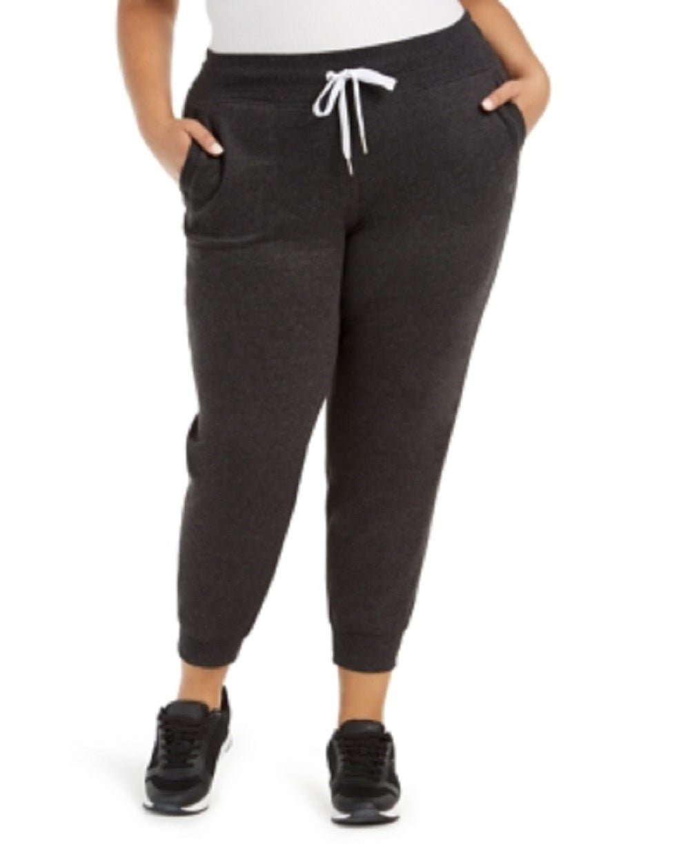 Calça jogger Calvin Klein Performance Plus Size Active Fleece Azul Tamanho 3X