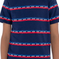 Camiseta Levi's Little Boy's com listras e logotipo, azul, tamanho 6