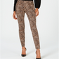 Calça jeans skinny feminina com estampa animal e cintura média, tamanho 8 Petite, da INC International Concepts