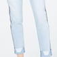 Calça jeans skinny contrastante com padrão espinha de peixe rasgada Rewash Junior, tamanho 11, azul