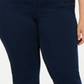 Calça jeans feminina Charter Club Plus Straight Leg Pull On, azul marinho, tamanho 28 W
