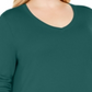 JM Collection Suéter feminino plus size com punho de botão e decote em V, tamanho Sequoia 0X