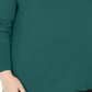 JM Collection Suéter feminino plus size com punho de botão e decote em V, tamanho Sequoia 0X
