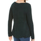 Camiseta feminina texturizada com manchas e gola redonda, tamanho PP, estilo &amp; co