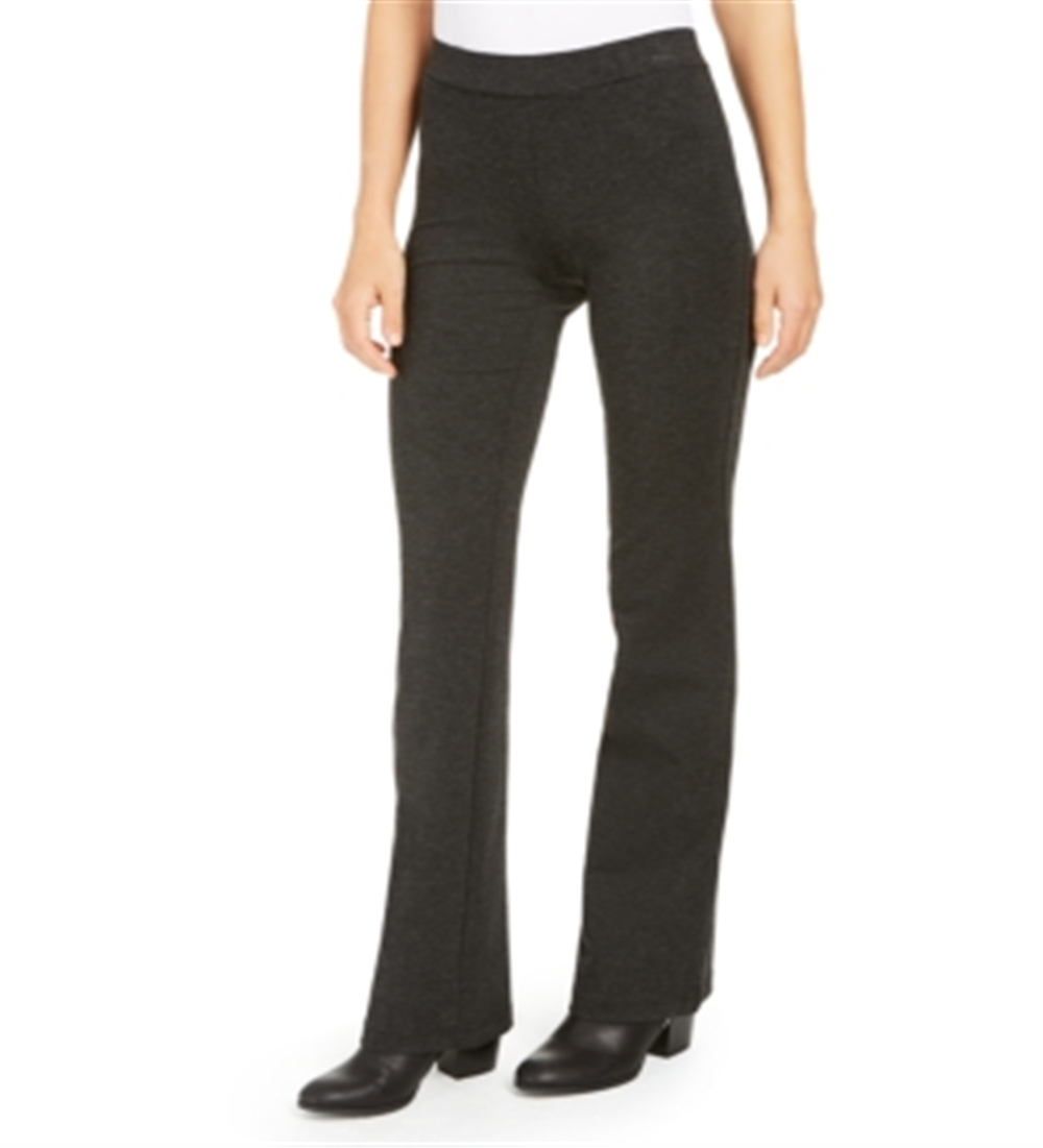 Calça Ponte Mesclada Feminina Style &amp; Co Cinza Tamanho Pequeno XL