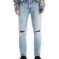 Calça jeans rasgada Levi's 512 Slim Taper Fit Masculina Azul Tamanho 31X32
