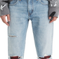 Calça jeans rasgada Levi's 512 Slim Taper Fit Masculina Azul Tamanho 31X32