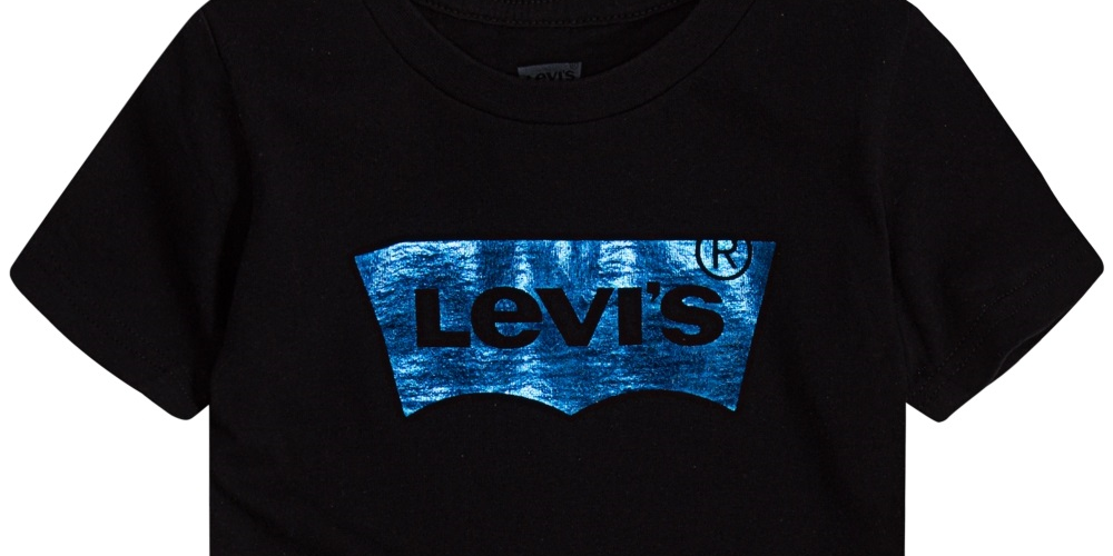 Camiseta Levi's Little Boy's Batwing Logo Preta Tamanho 6