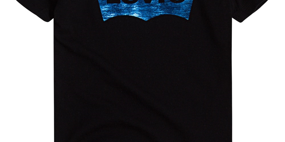Camiseta Levi's Little Boy's Batwing Logo Preta Tamanho 6