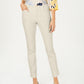 Calça feminina Charter Club Solid Newport Slim Leg, bege, tamanho 6P