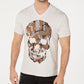Camiseta masculina camuflada com strass e caveira da INC International Concepts, cinza, tamanho X-S