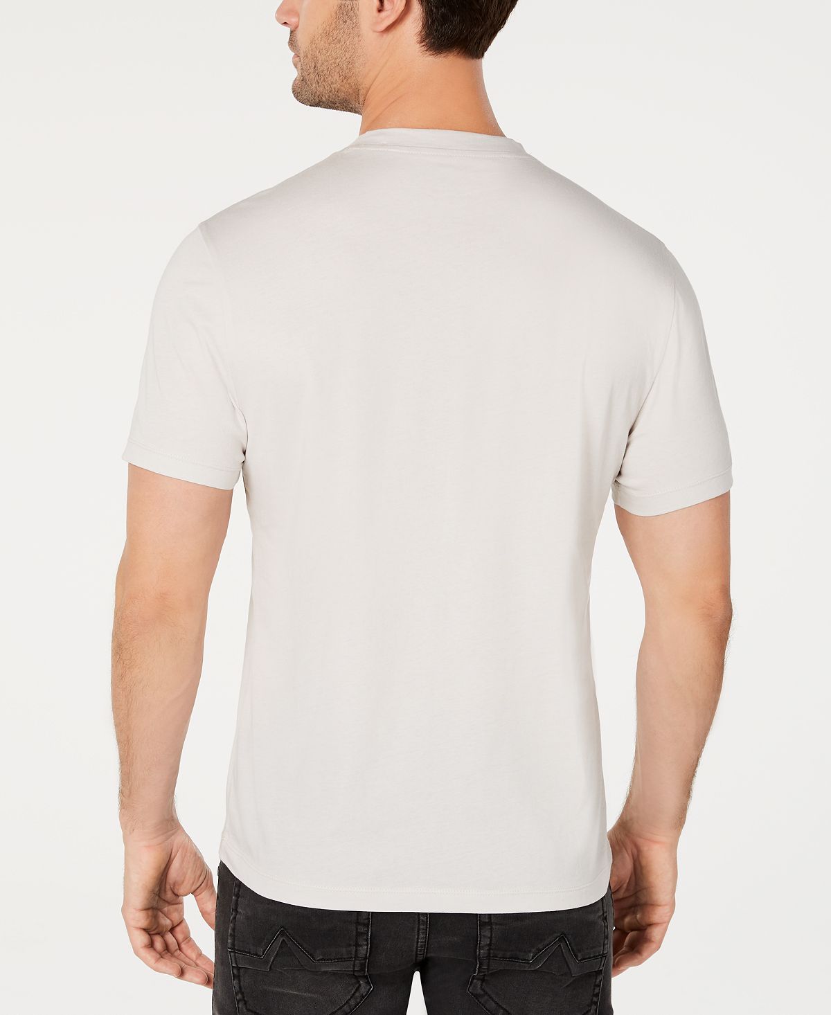 Camiseta masculina camuflada com strass e caveira da INC International Concepts, cinza, tamanho X-S