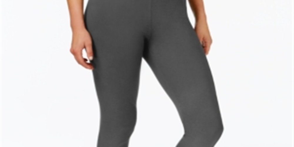 Leggings casuais básicas femininas Maison Jules, cinza, tamanho X-S