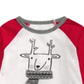 Camiseta estampada de rena First Impressions para bebê menino, branca, tamanho 3-6 meses