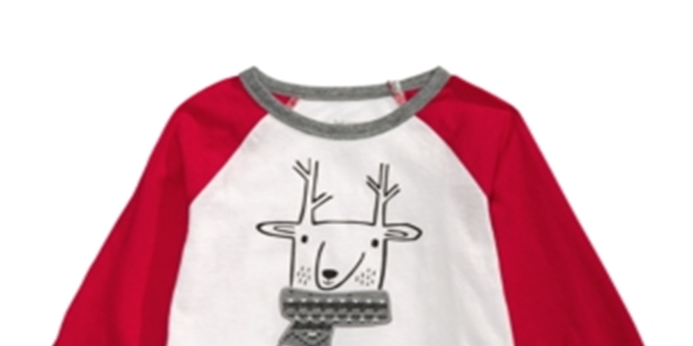Camiseta estampada de rena First Impressions para bebê menino, branca, tamanho 3-6 meses